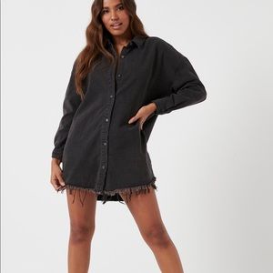 Black Denim ( jean ) jacket long